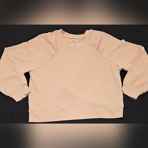 Madewell  Gathered Puff Sleeve Sweatshirt Size XL